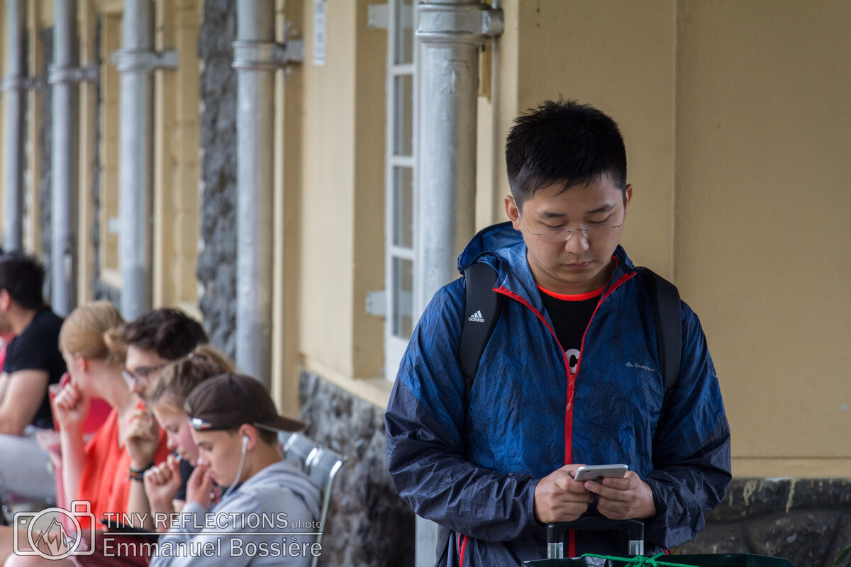 Checking train schedules
