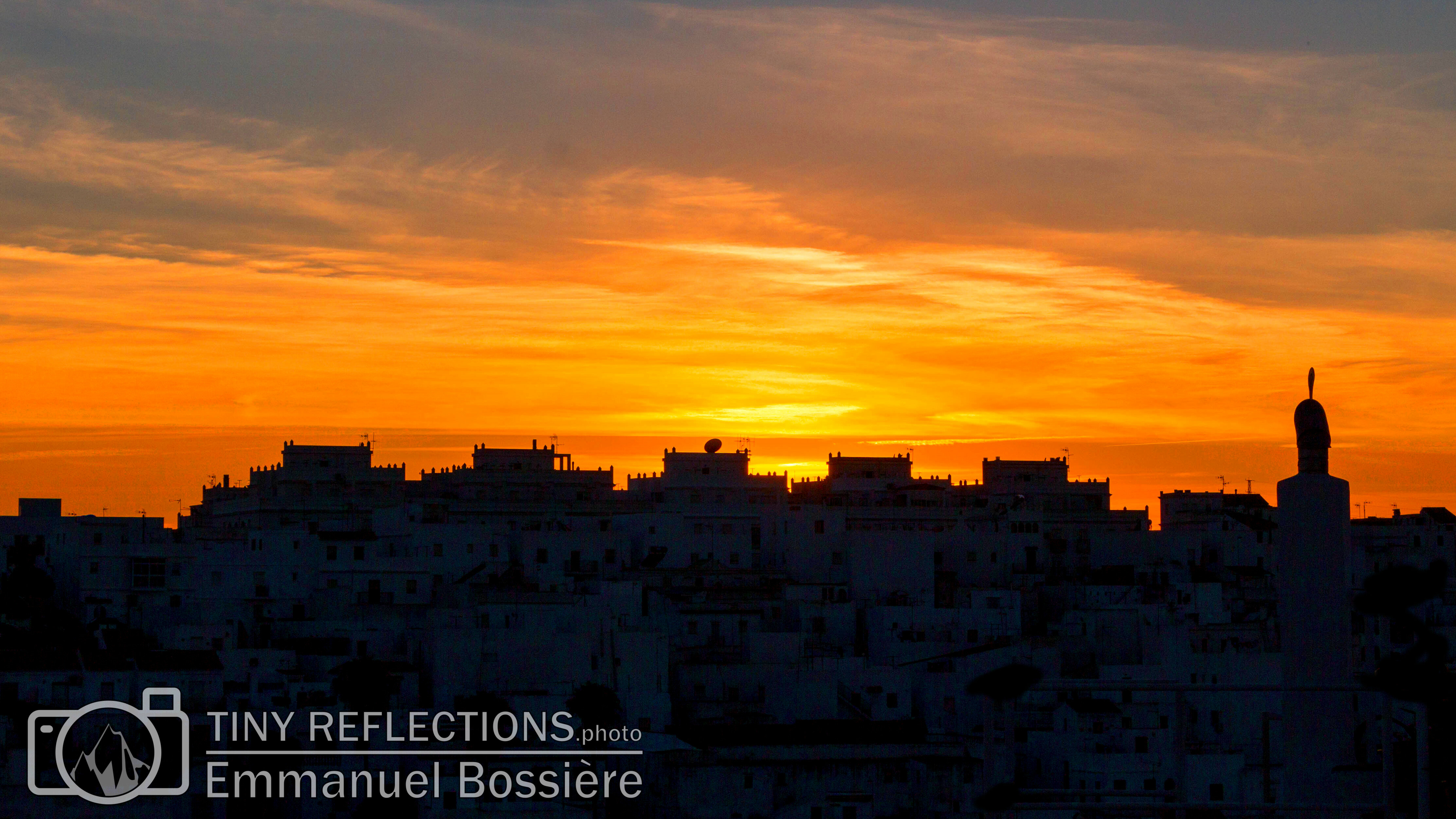 Sunset over the city